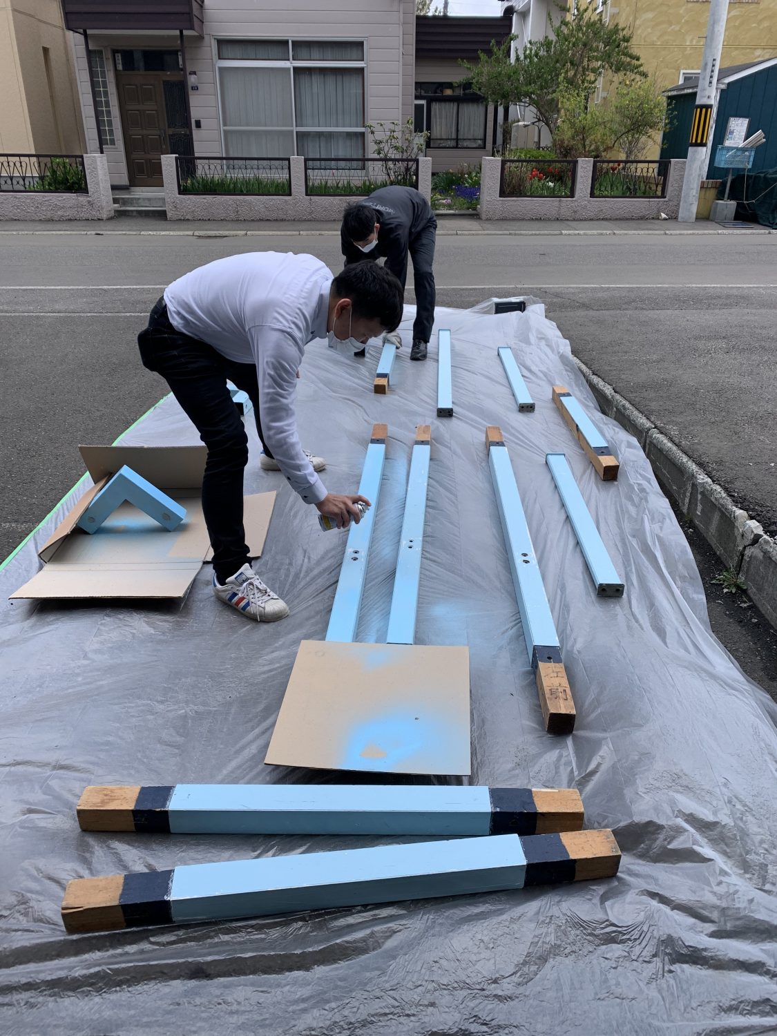 展示会準備 札幌営業所